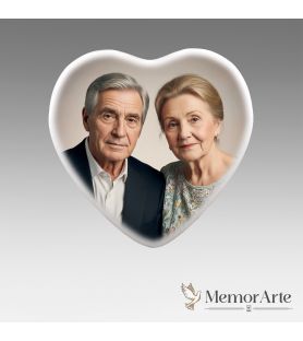 Fotoceramica a Cuore | Un Dolce Ricordo | MemorArte.it