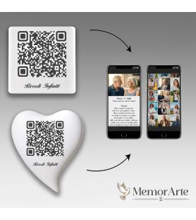 QR Code in Ceramica | Crea un Memoriale Online | MemorArte.it