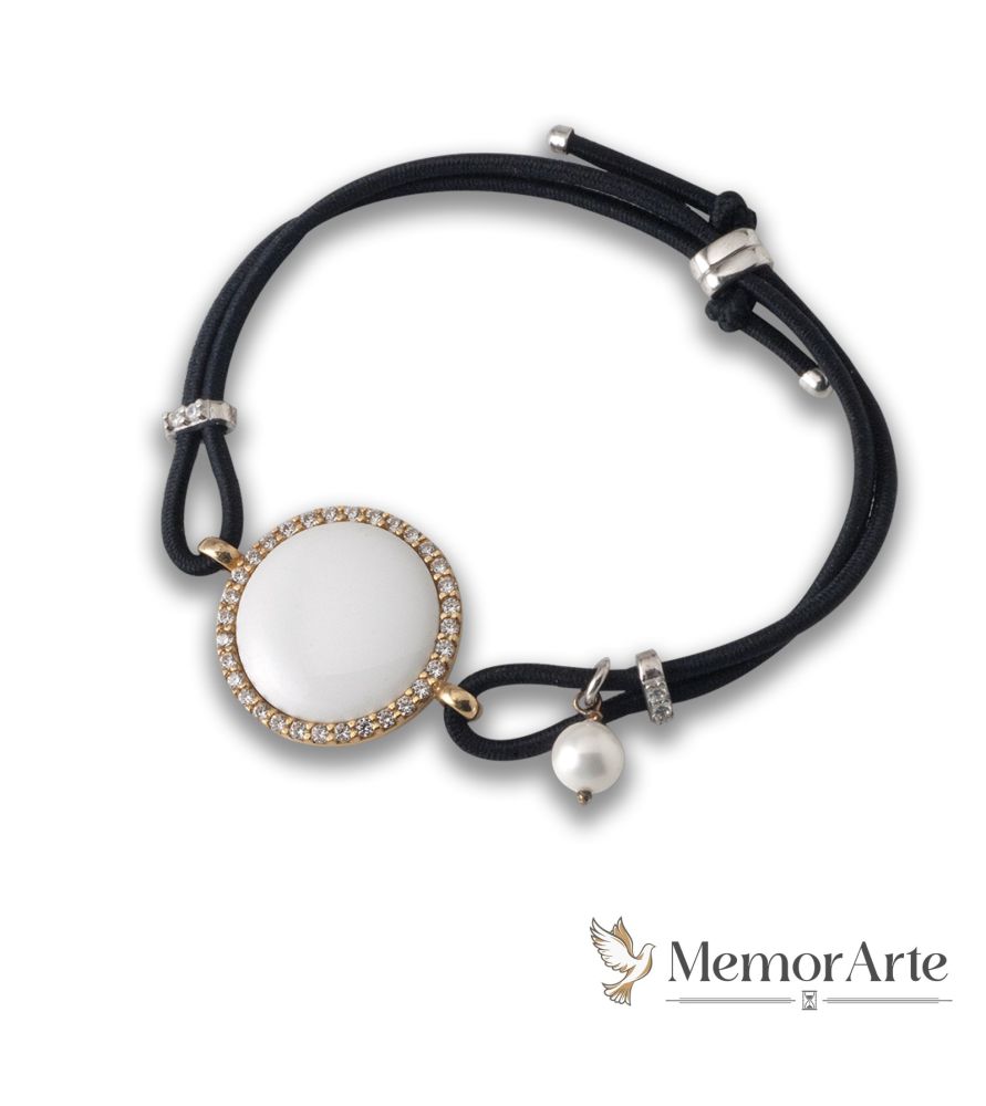 Bracciale in Caucciù con Ciondolo personalizzabile | MemorArte.it