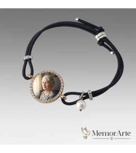 Bracciale in Caucciù con Ciondolo personalizzabile | MemorArte.it