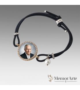 Bracciale in Caucciù con Ciondolo personalizzabile | MemorArte.it
