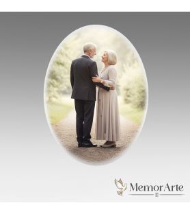Fotoceramica Lamina Ovale Personalizzata con Foto | MemorArte.it