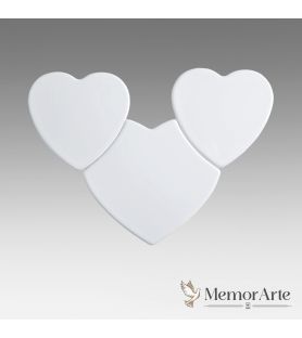 Fotoceramica a Triplo Cuore "Maia" | MemorArte.it