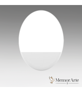 Fotoceramica Ovale Verticale con Foto e Testo | MemorArte.it