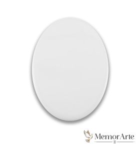 Fotoceramica Ovale Verticale con Foto e Testo | MemorArte.it