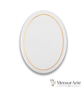 FotoCeramica Ovale con Filo d'Oro | MemorArte.it