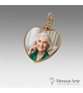 Ciondolo "Cuore" in Ceramica Personalizzato - Oro