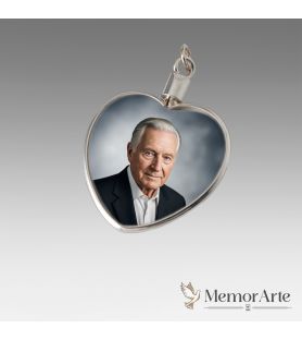 Ciondolo "Cuore" in Ceramica Personalizzato - Argento