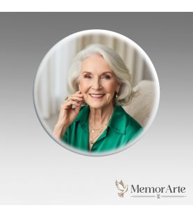 Fotoceramica Tonda Personalizzata | Scegli ia finitura | MemorArte