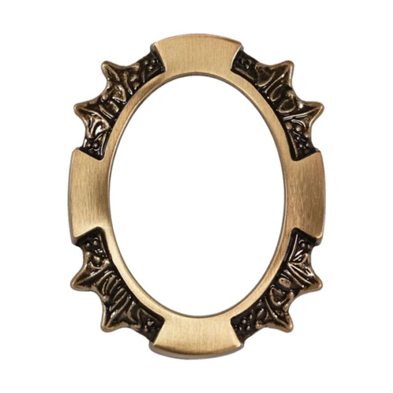 Cornice per Fotoceramica Ovale in Bronzo per Lapidi “Edera”