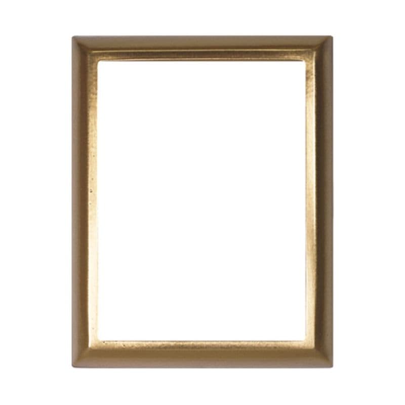 Cornice per Fotoceramica Rettangolare in Bronzo a Bordo Largo