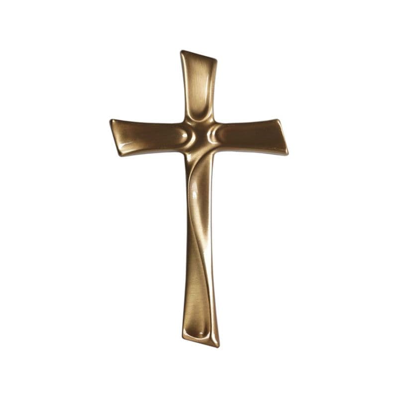 Croce Decorativa in Bronzo per Lapide - Design Classico