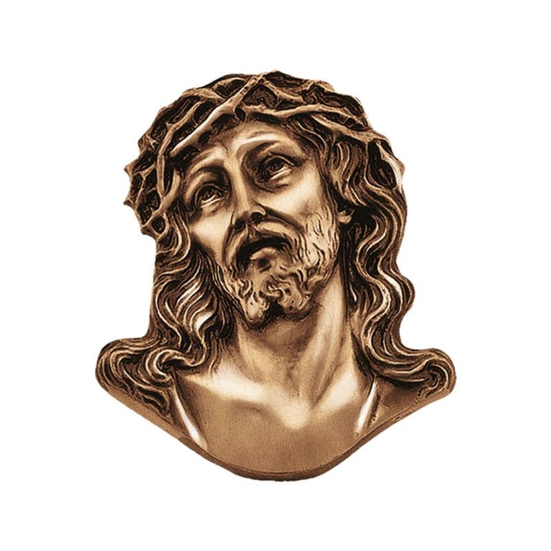 Medaglione Religioso in Bronzo per Lapide - Cristo redentore