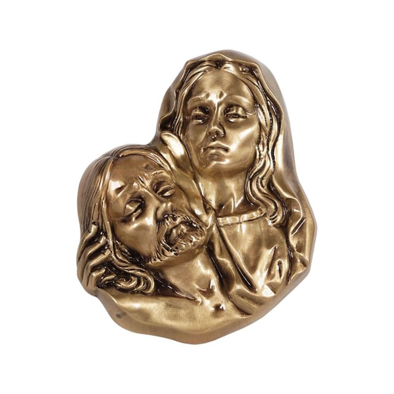 Medaglione Religioso in Bronzo per Lapide - Pietà