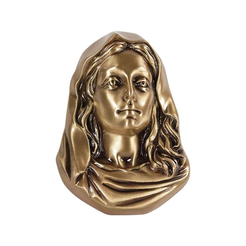 Medaglione Religioso in Bronzo per Lapide - Madonnina