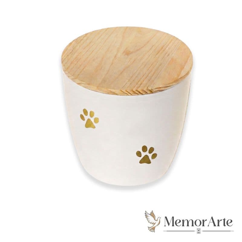 Urna a Vaso per Animali in Plastica e Legno "Pet PL"